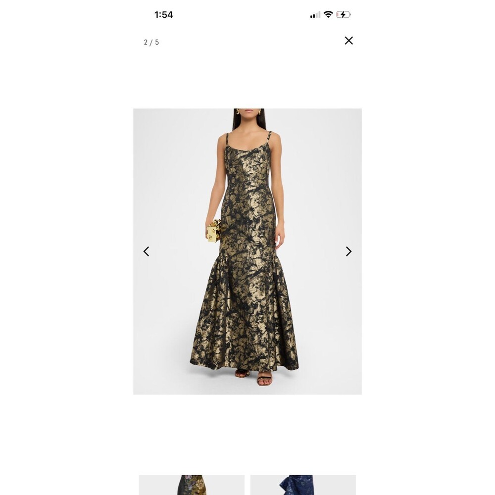 Aiden Mattox Sleeveless Floral Jacquard Mermaid Gown
NWT